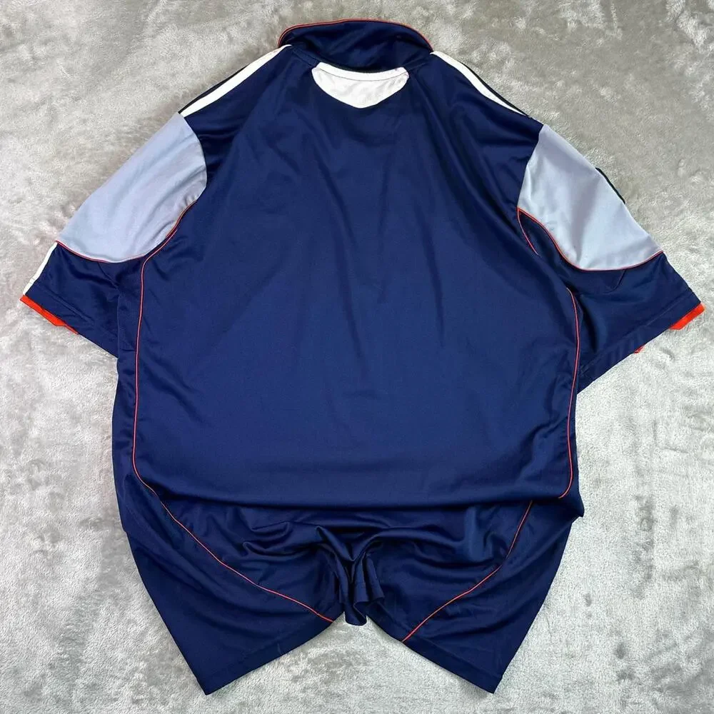 Y2K Adidas MLS 2010-2011 Blue New England Revolution Soccer Jersey Size L - Picture 2 of 8